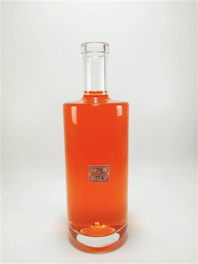 Botella de vidrio para licor con fondo grueso de 750 ml